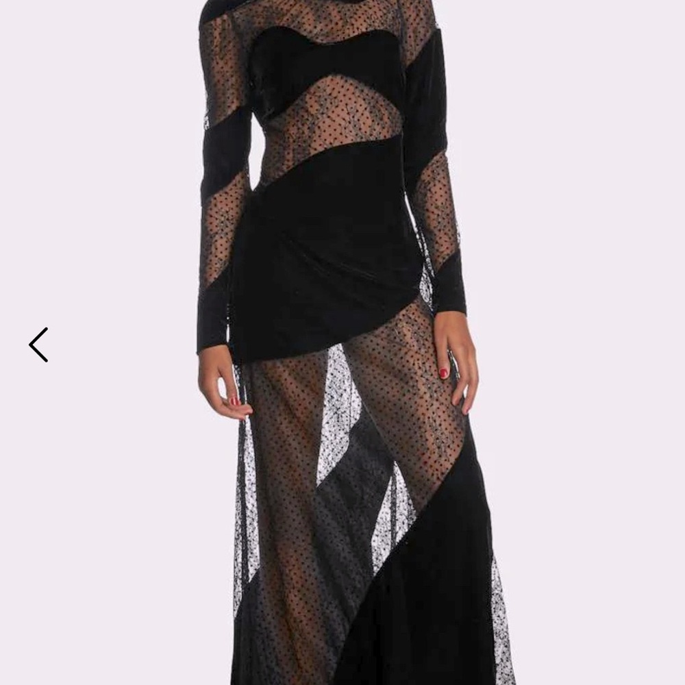 Gorgeous NWT For Love & Lemons Carolyn velvet maxi dress